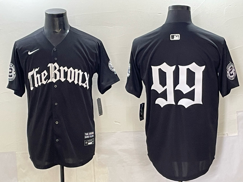 Men New York Yankees #99 Judge black MLB 2025 Nike jersey 021